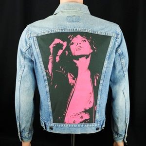 Rolling Stones Levis Denim Jacket USA Mens Small